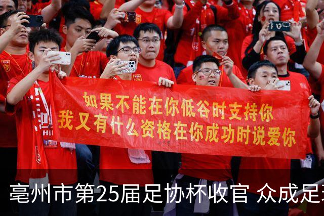 亳州市第25届足协杯收官 众成足球队夺冠